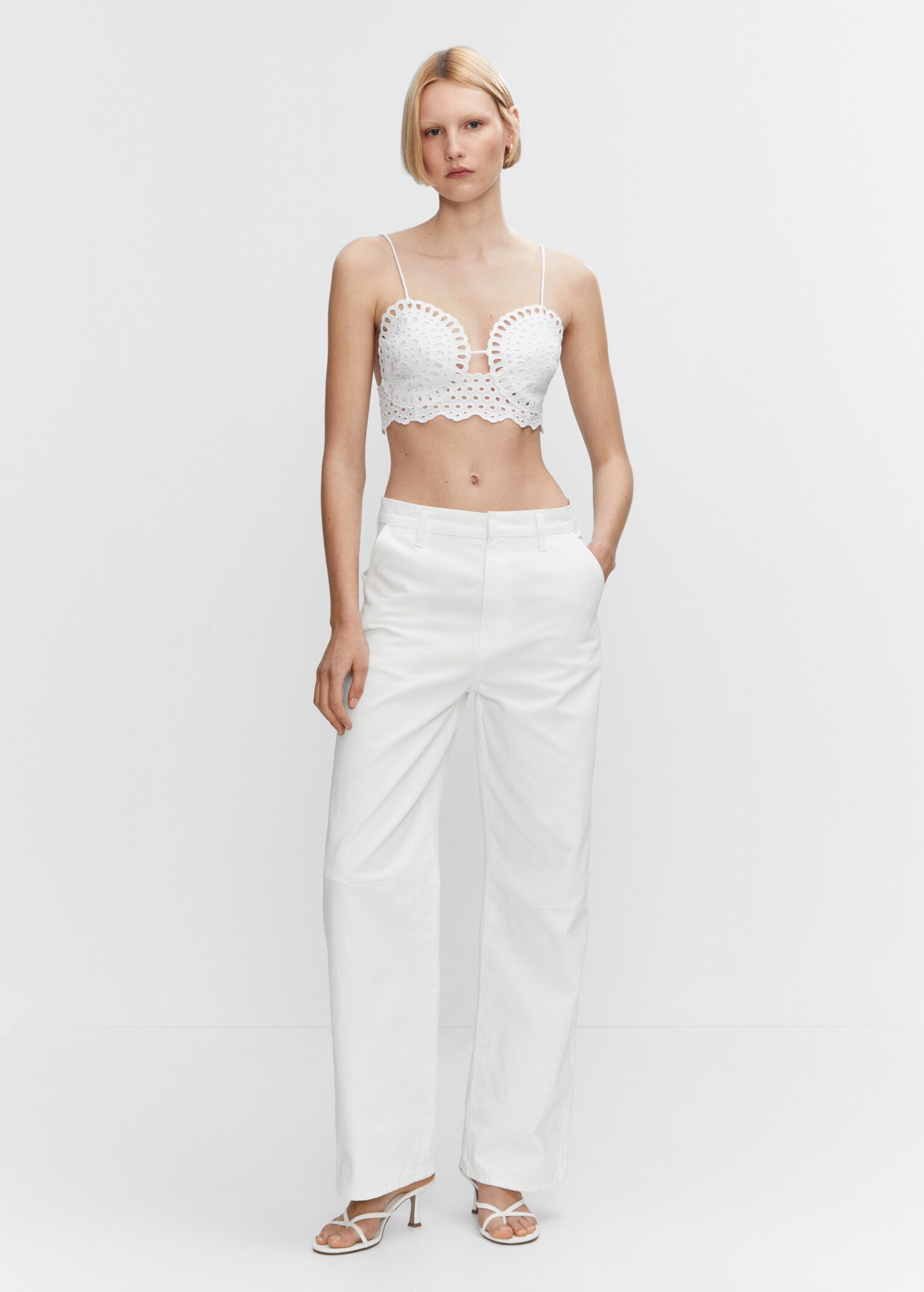 Crop top ajouré - Plan général
