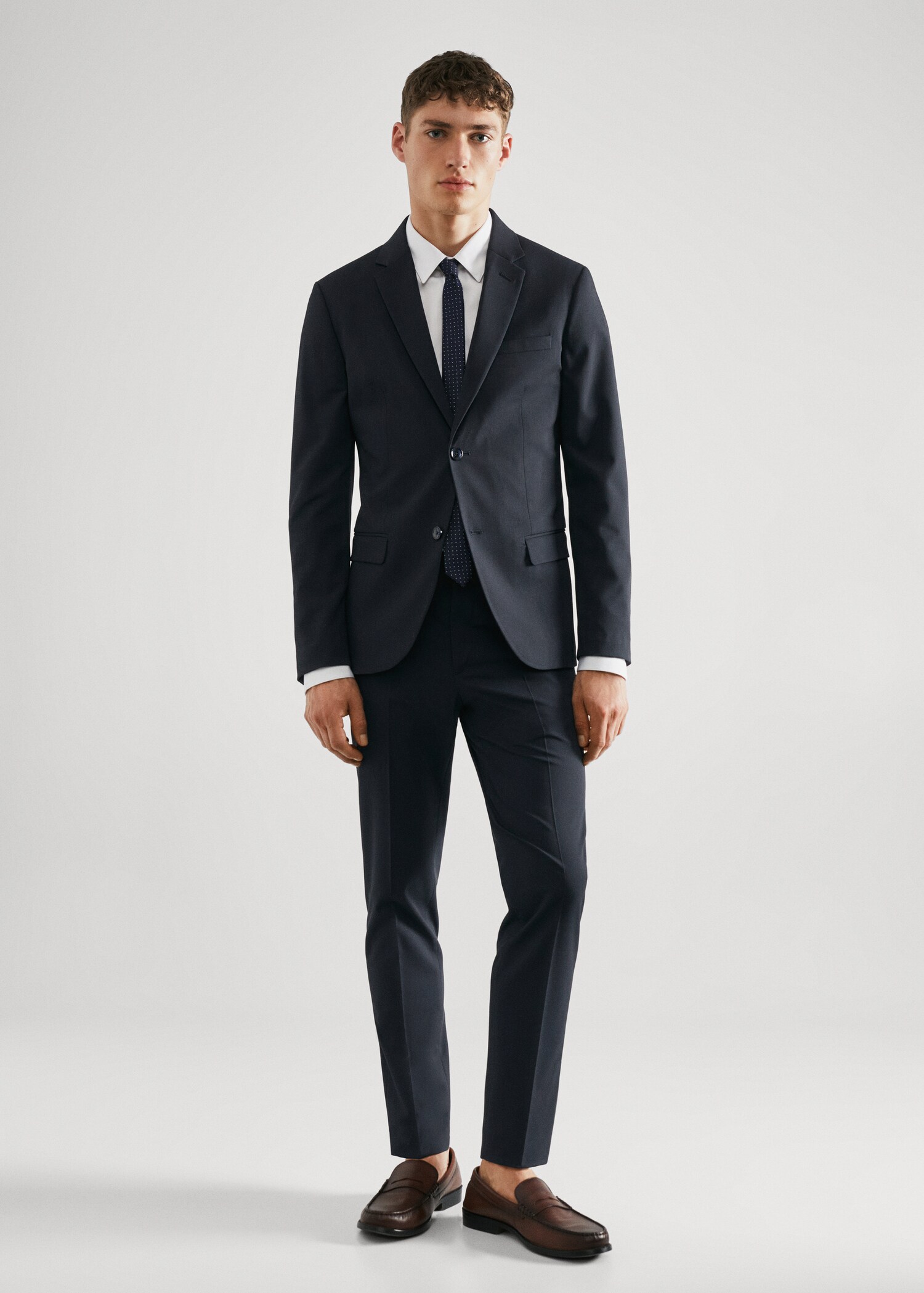 Veste costume super slim-fit tissu stretch - Plan général