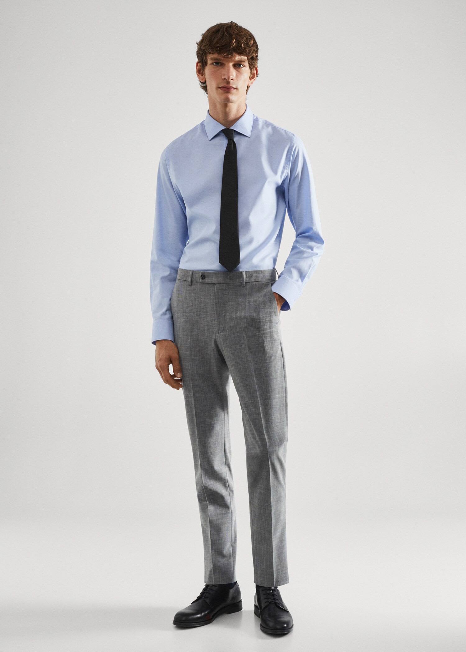 Pantaloni completo stampati slim-fit tessuto stretch - Piano generale