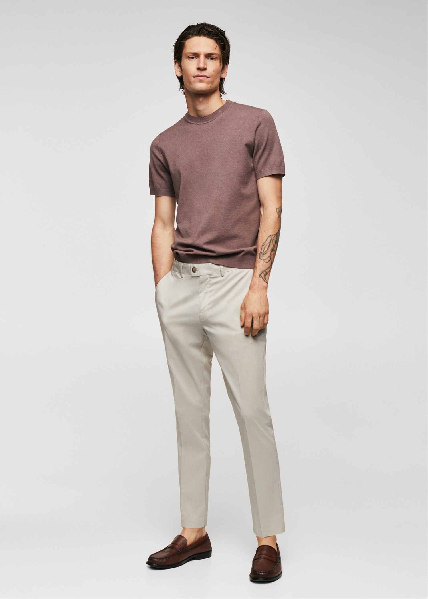 Pantalon léger en coton - Plan général