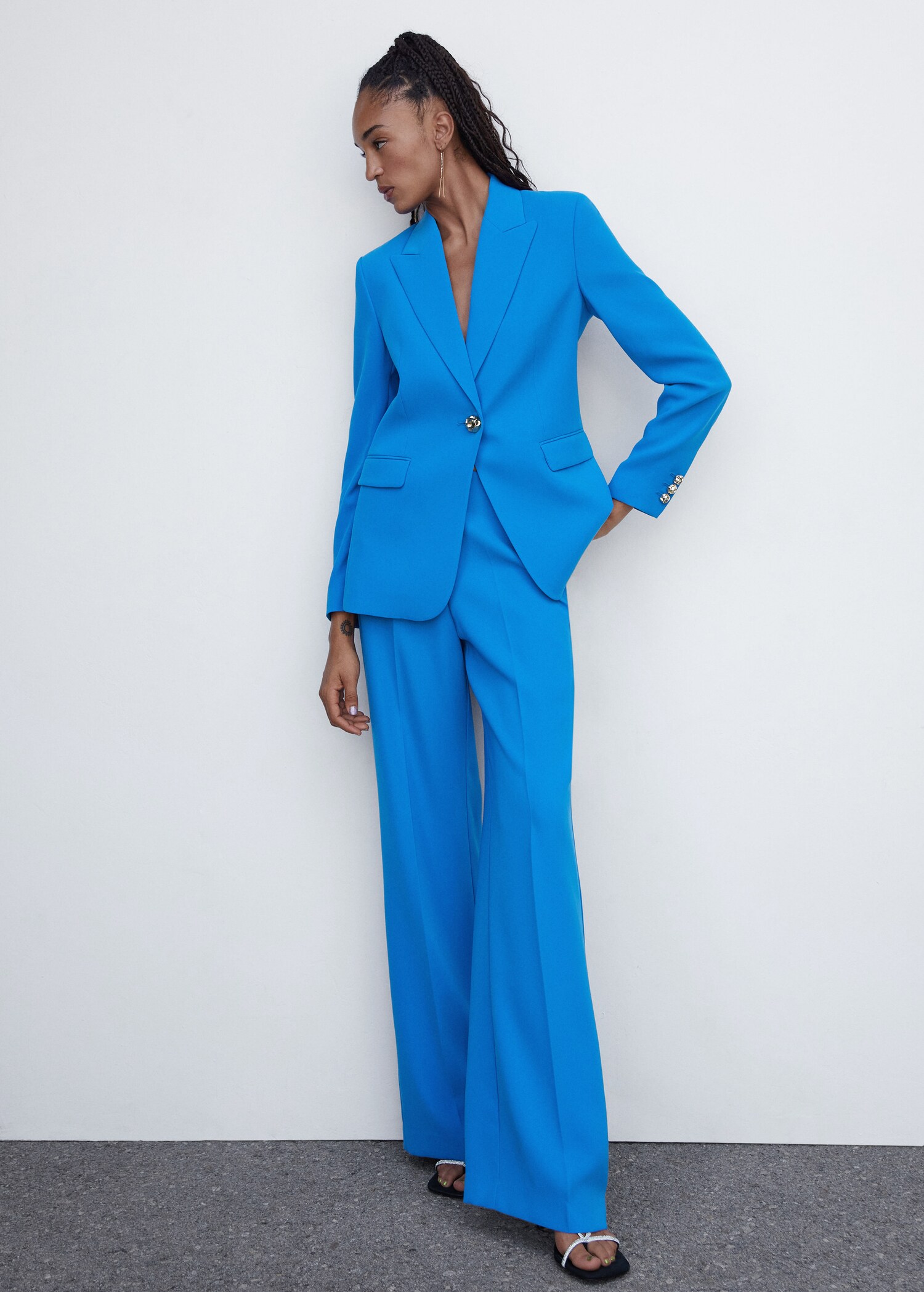  Wide leg suit trousers - General plane