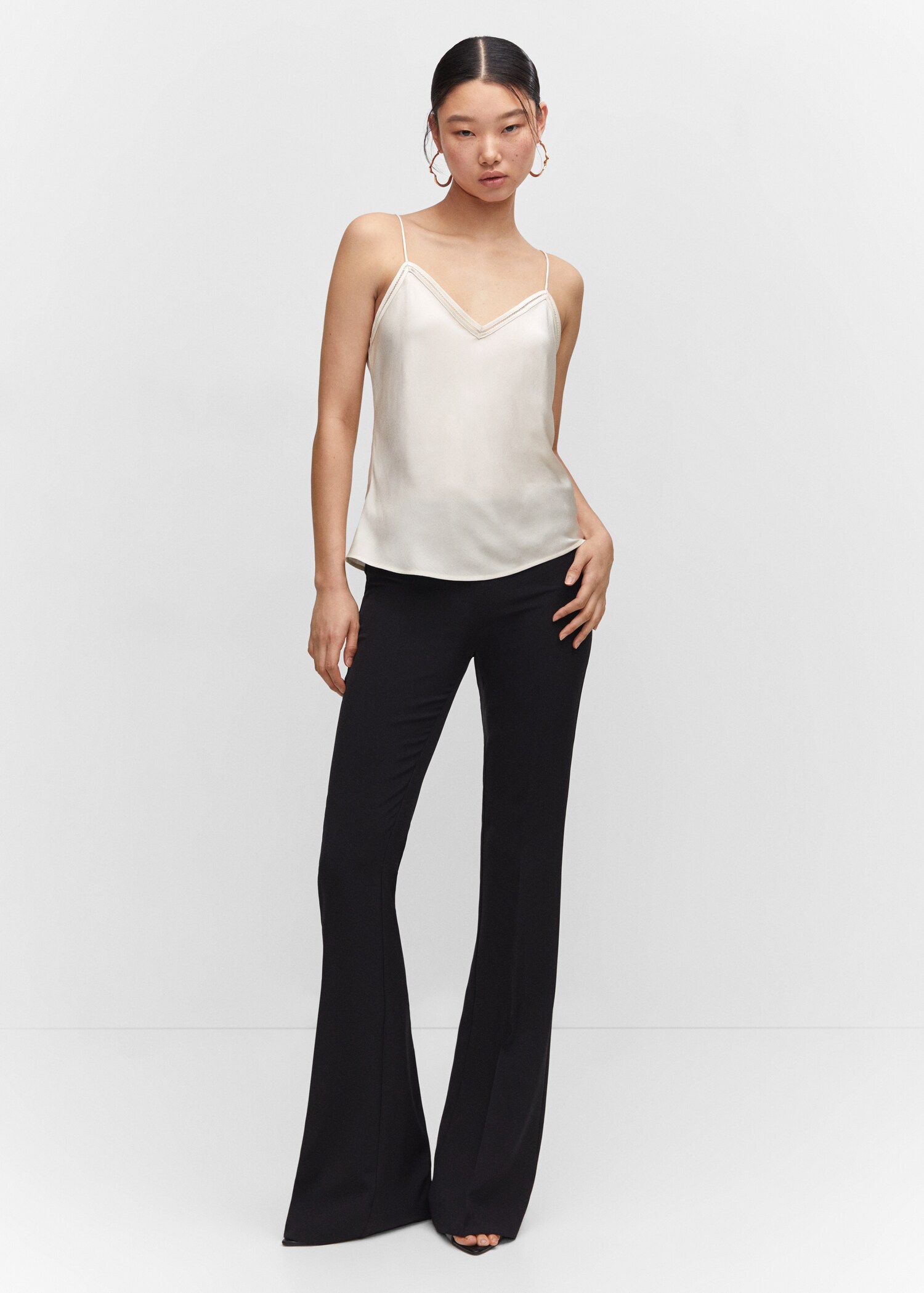 Satin lace top - General plane