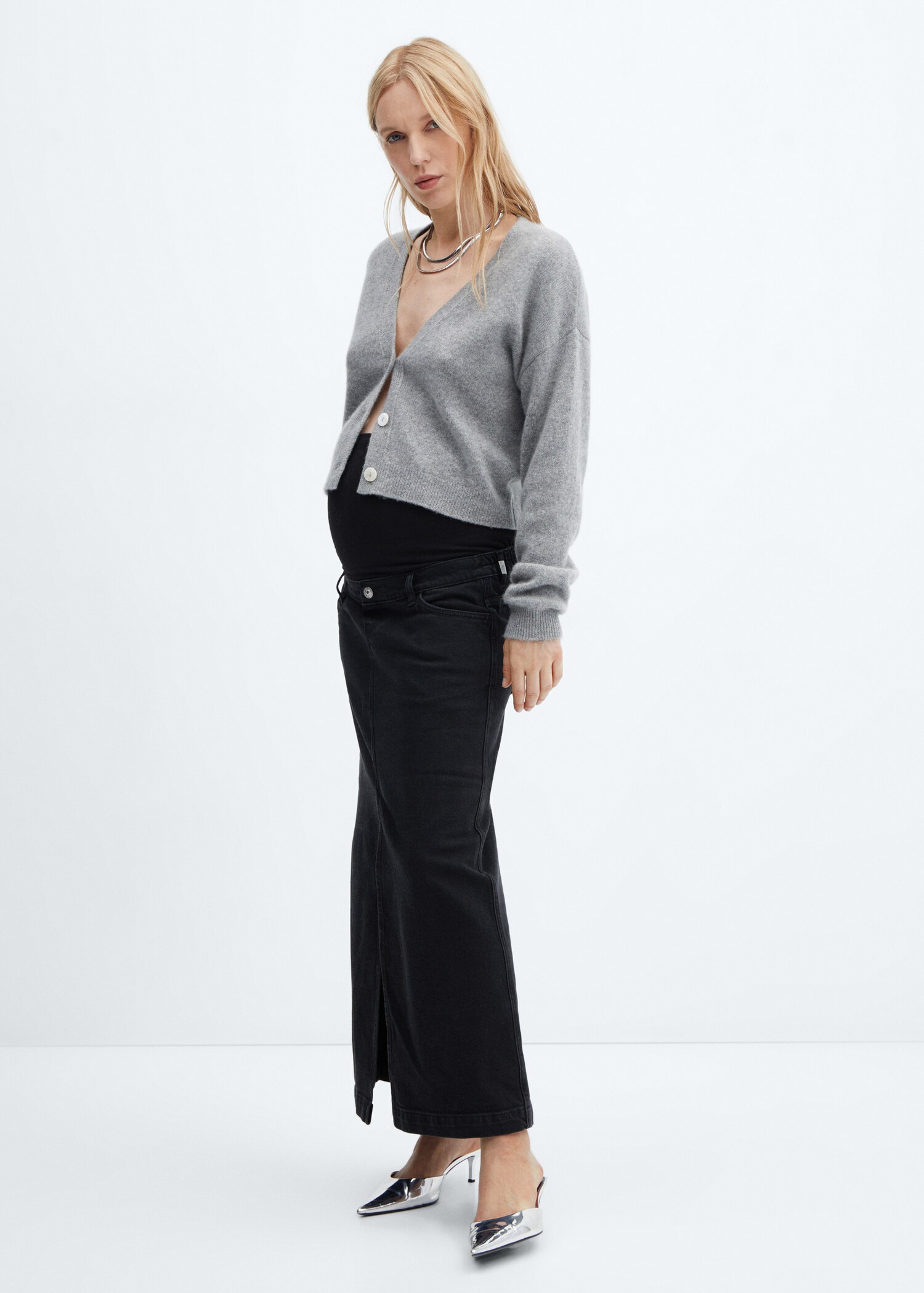 Denim maternity skirt - General plane