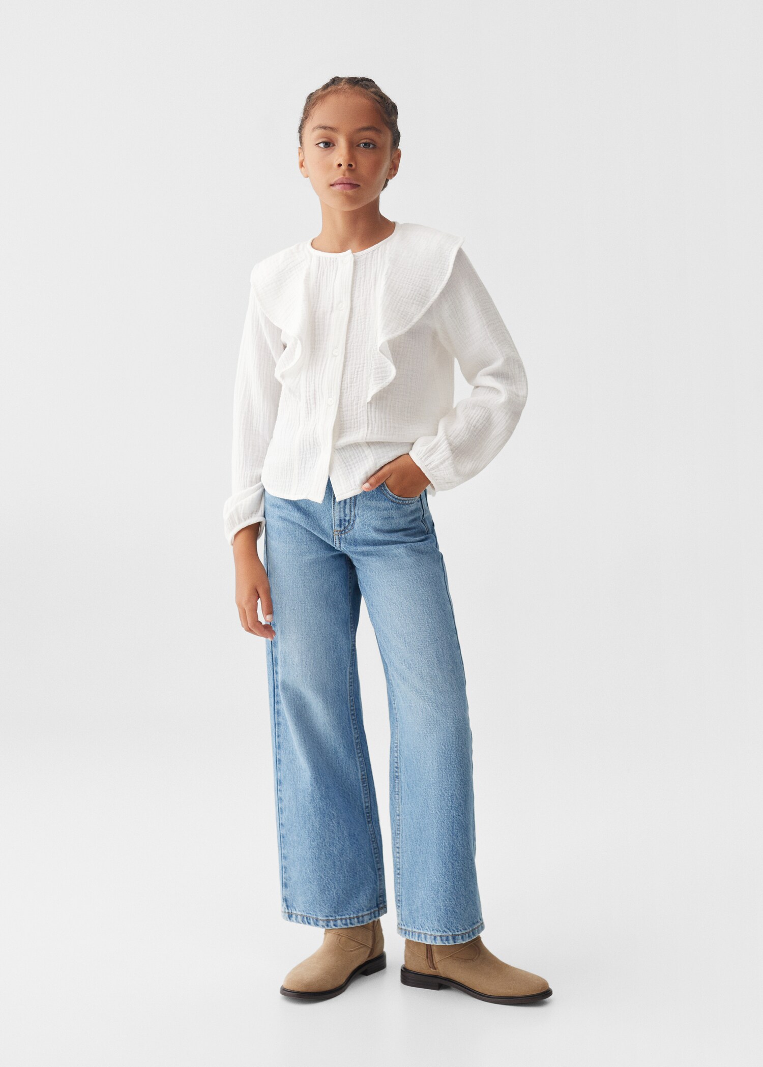 Blouse coton à volants - Plan général