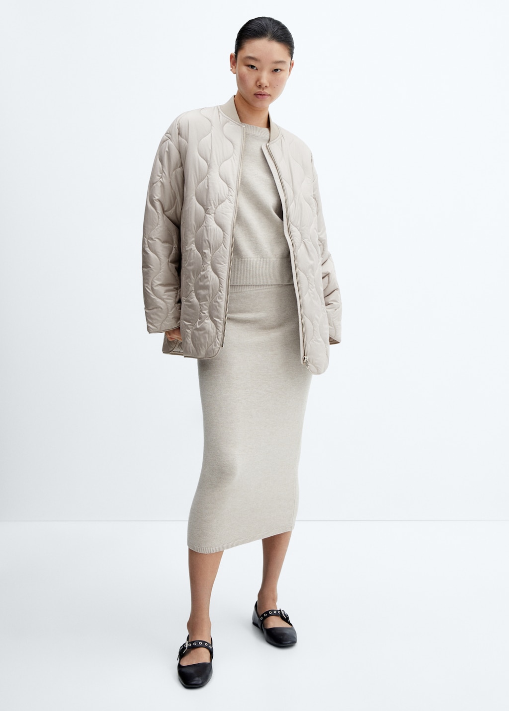 Oversized waterproof padded anorak - Women | MANGO China