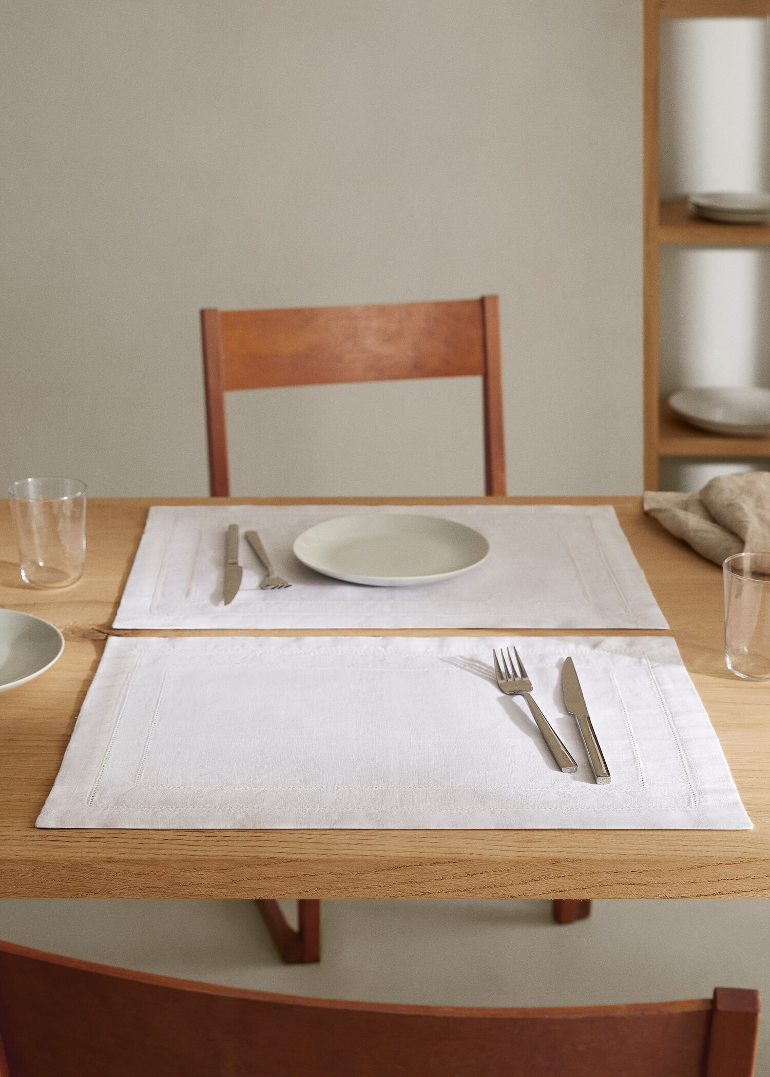Stitching 100% linen placemat - General plane