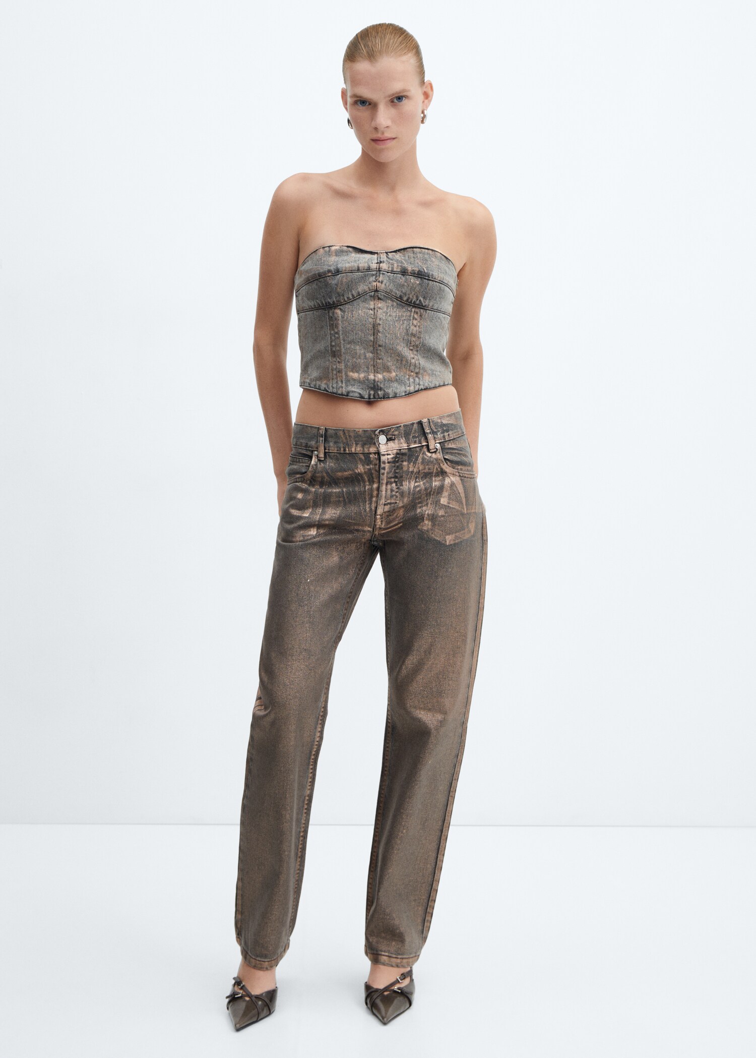 Denim foil top - General plane