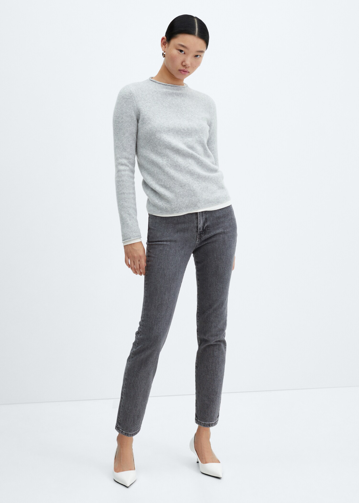 Claudia slim-fit cropped jeans - General plane