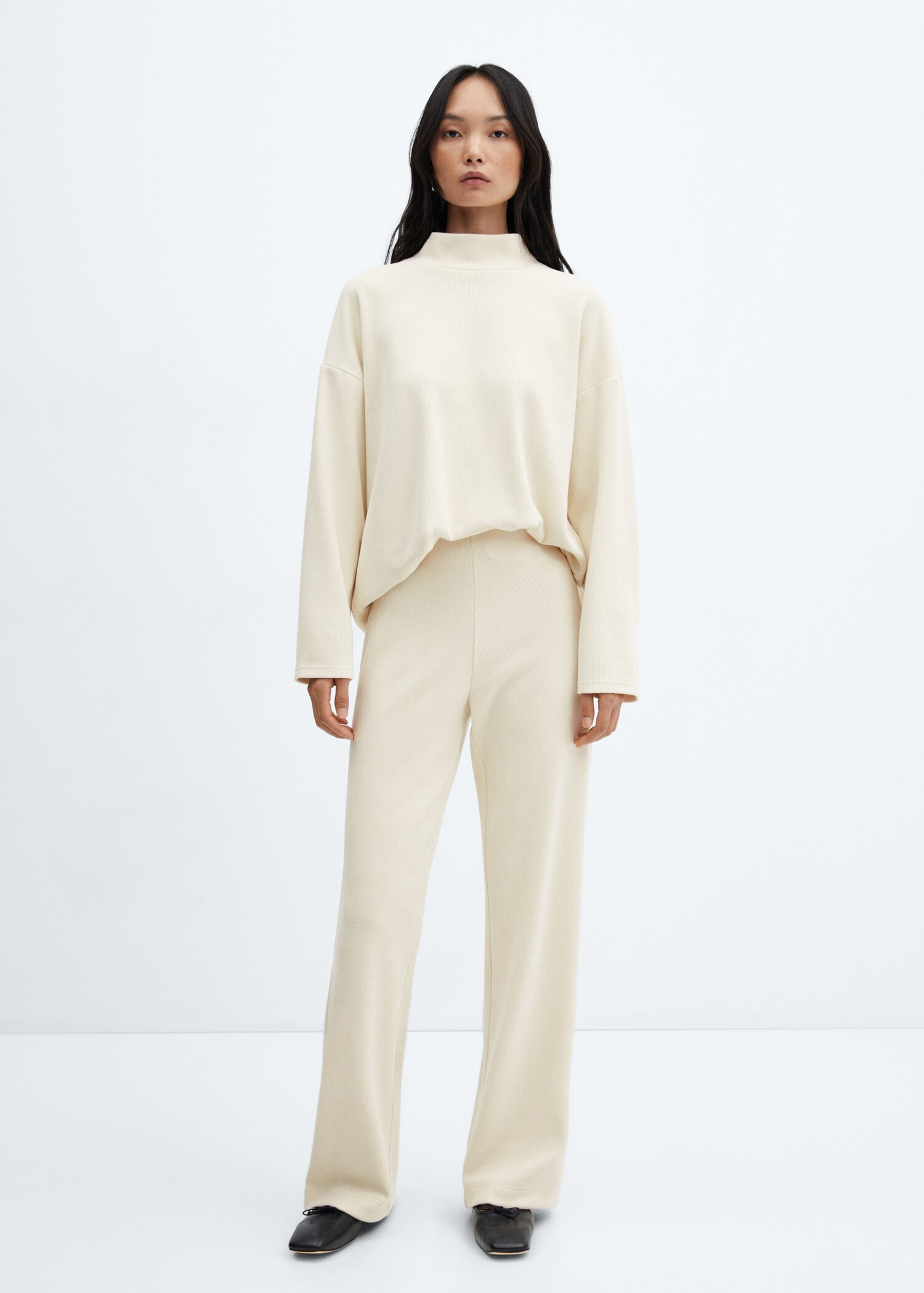 Corduroy perkins-neck sweatshirt - General plane