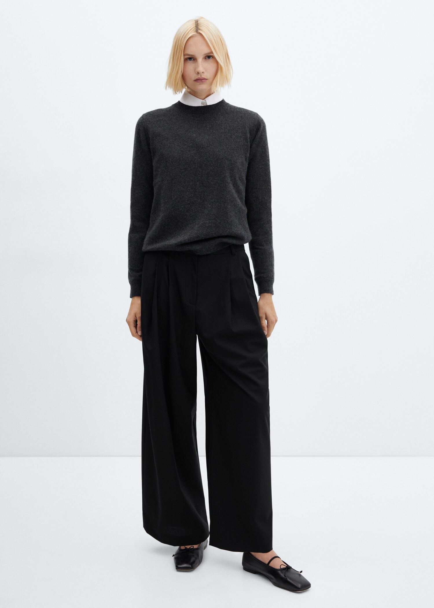 Wideleg wool pants - General plane