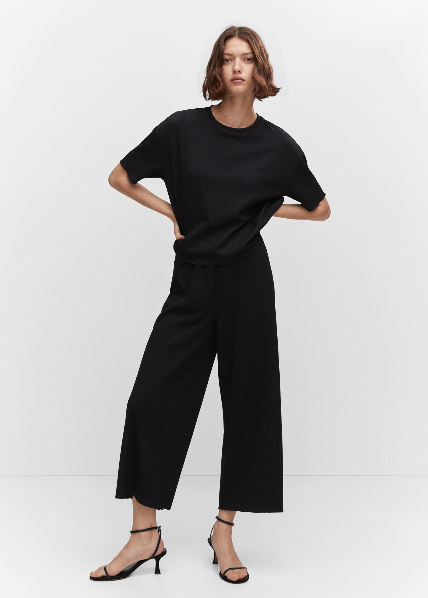 Camiseta oversize textura - Plano general