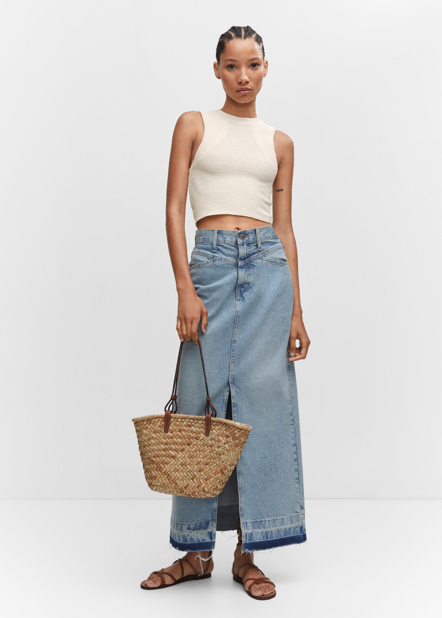 Crop top maille - Plan général