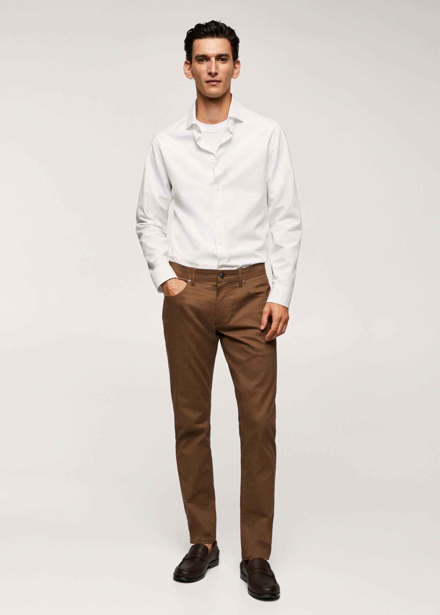 Chemise slim fit 100 % coton - Plan général