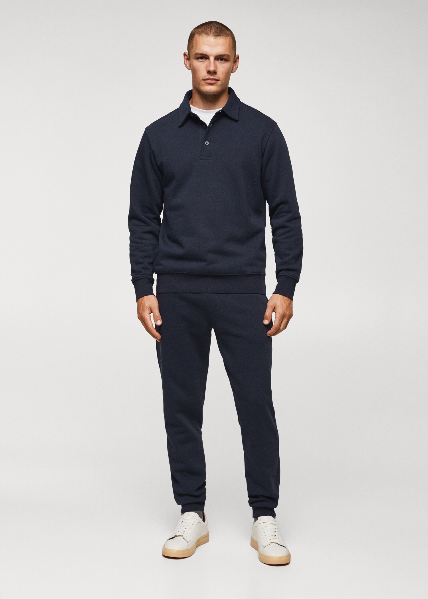 Cotton jogger-style trousers - General plane