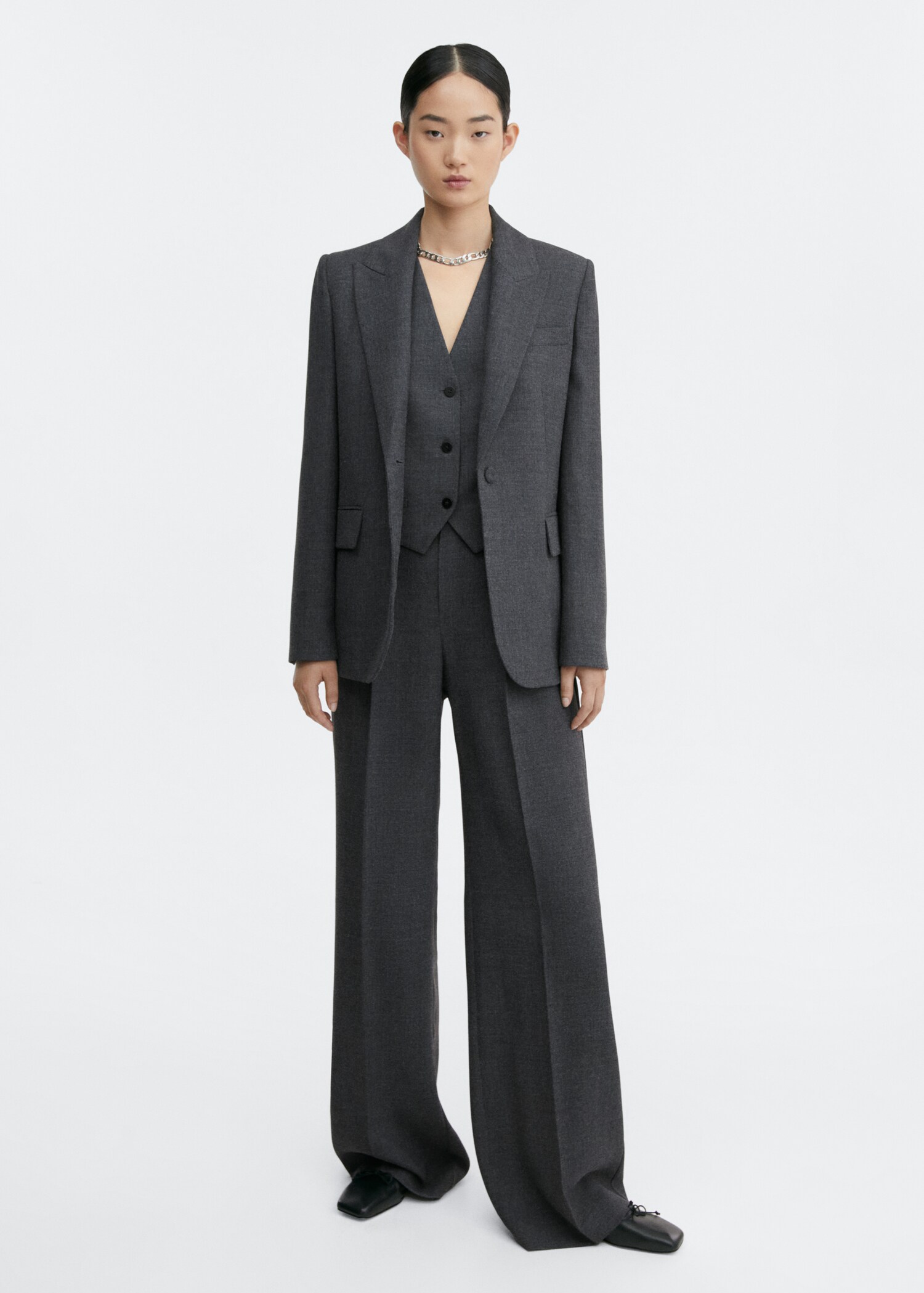 Americana traje estructurada - Plano general