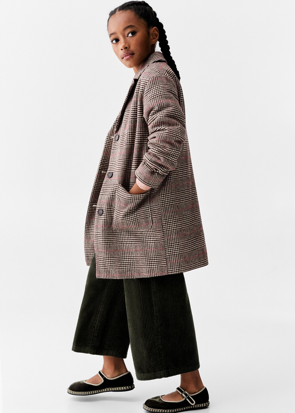 Manteau long a carreaux new arrivals