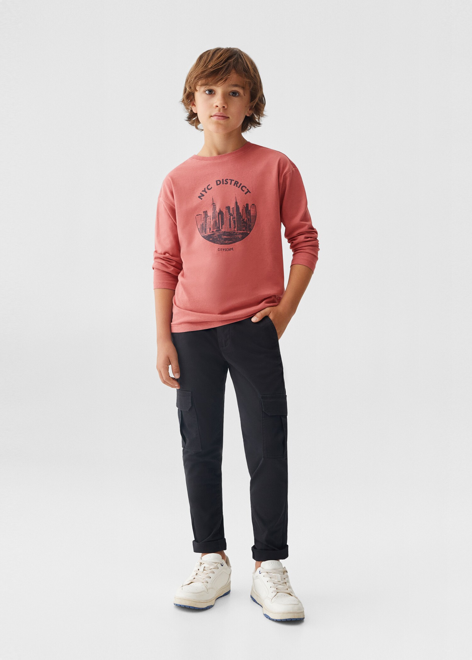Printed long sleeve t-shirt - General plane