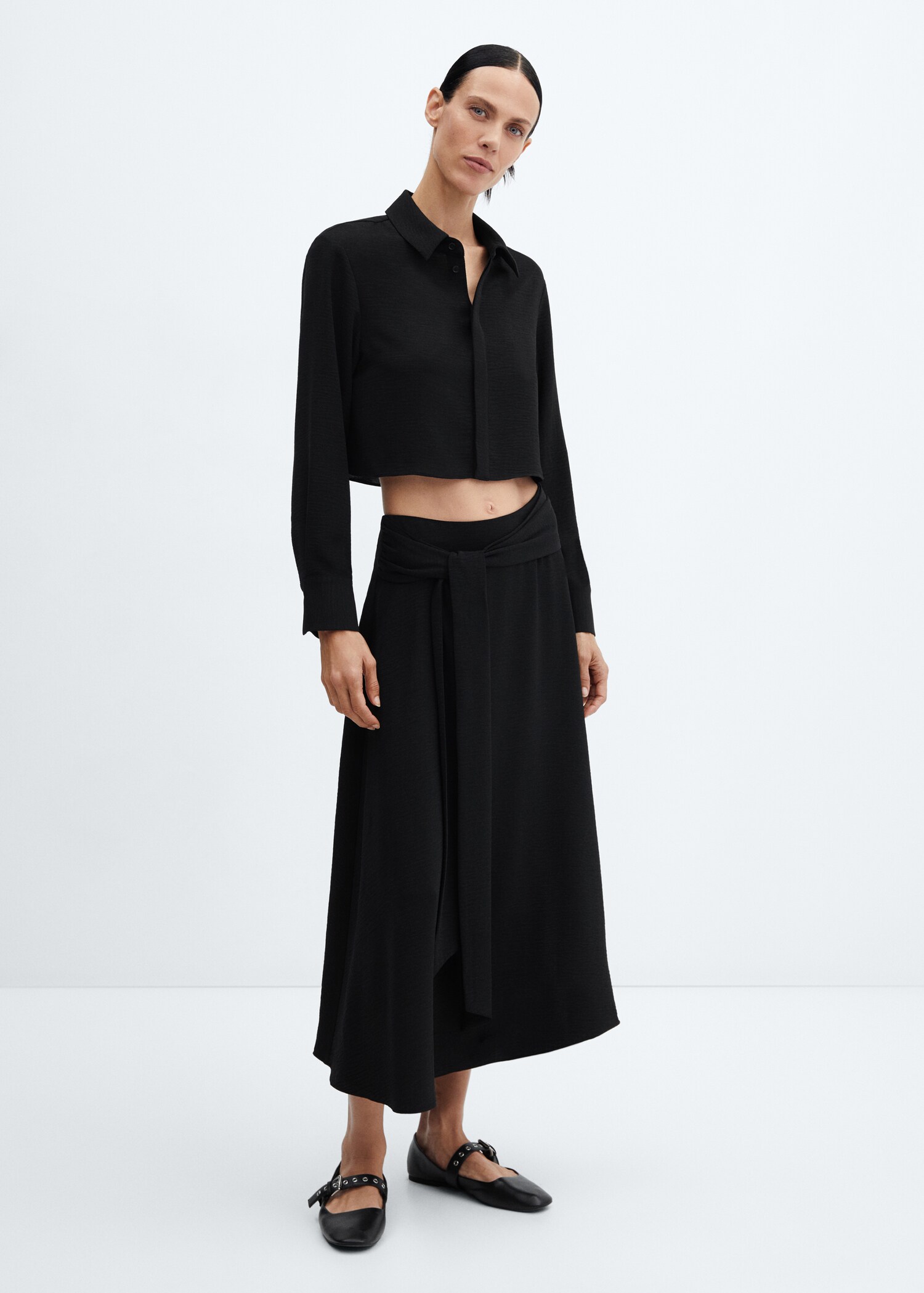 Chemise crop fluide - Plan général