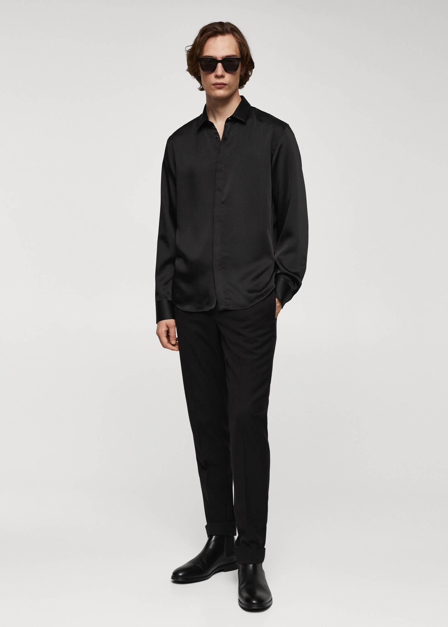 Chemise fluide satinée - Plan général