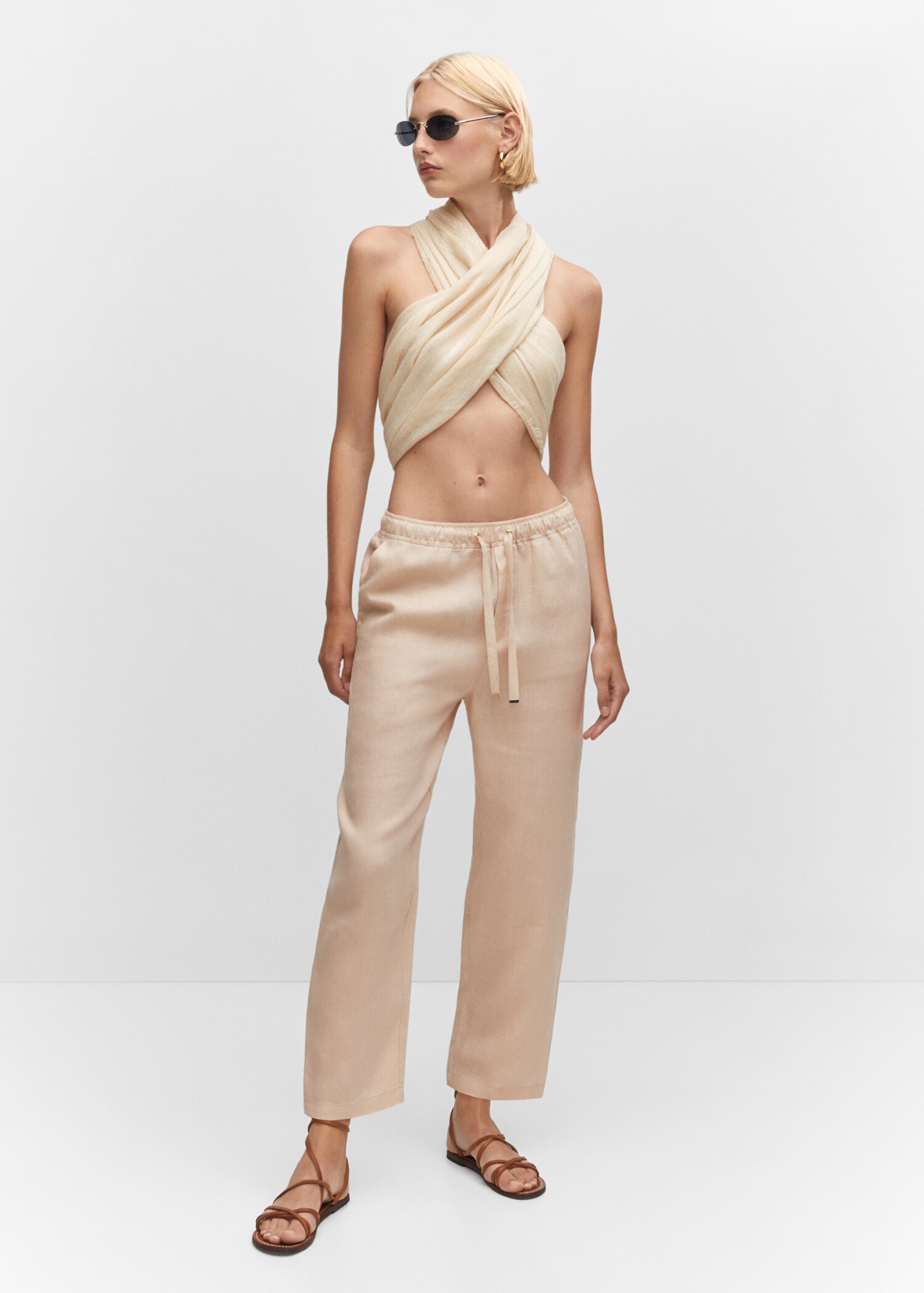 Pantalón 100% lino - Plano general