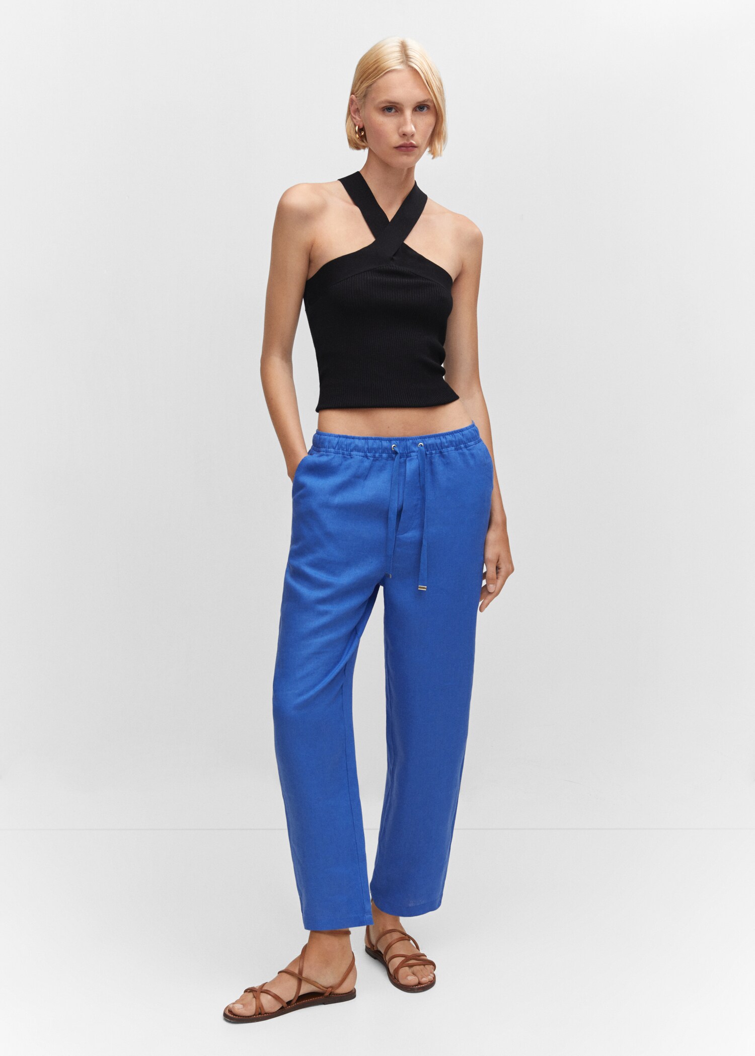 Pantalón 100% lino - Plano general