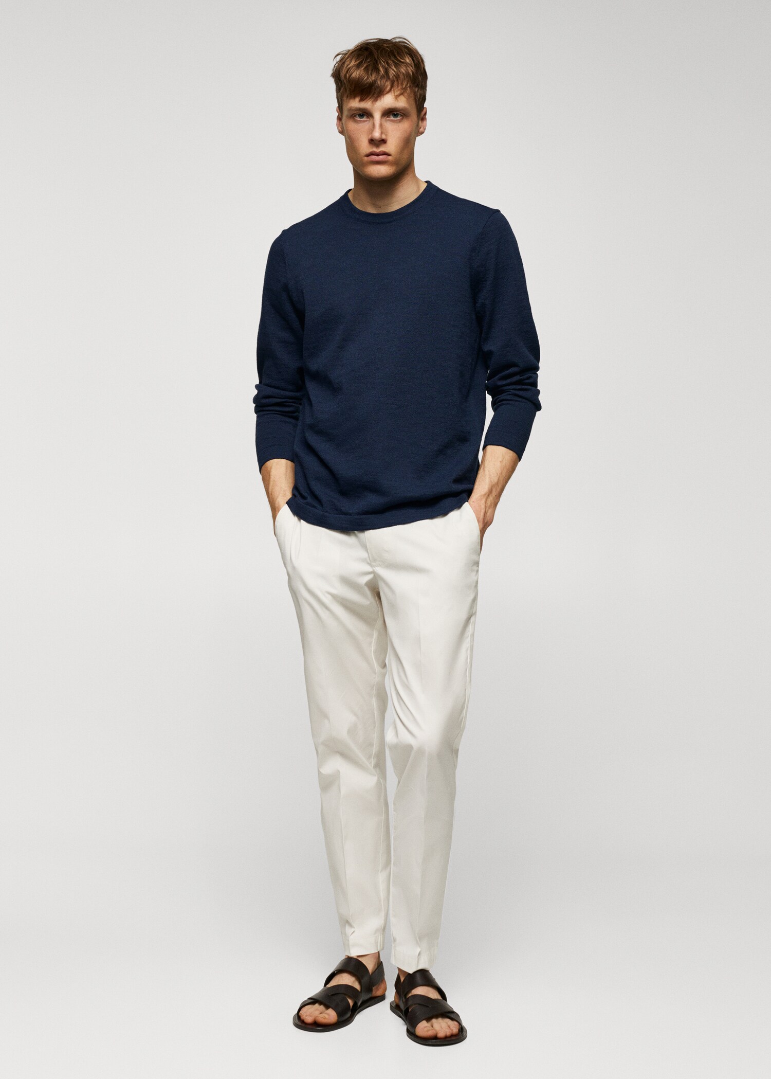 Cotton fine-knit t-shirt - General plane
