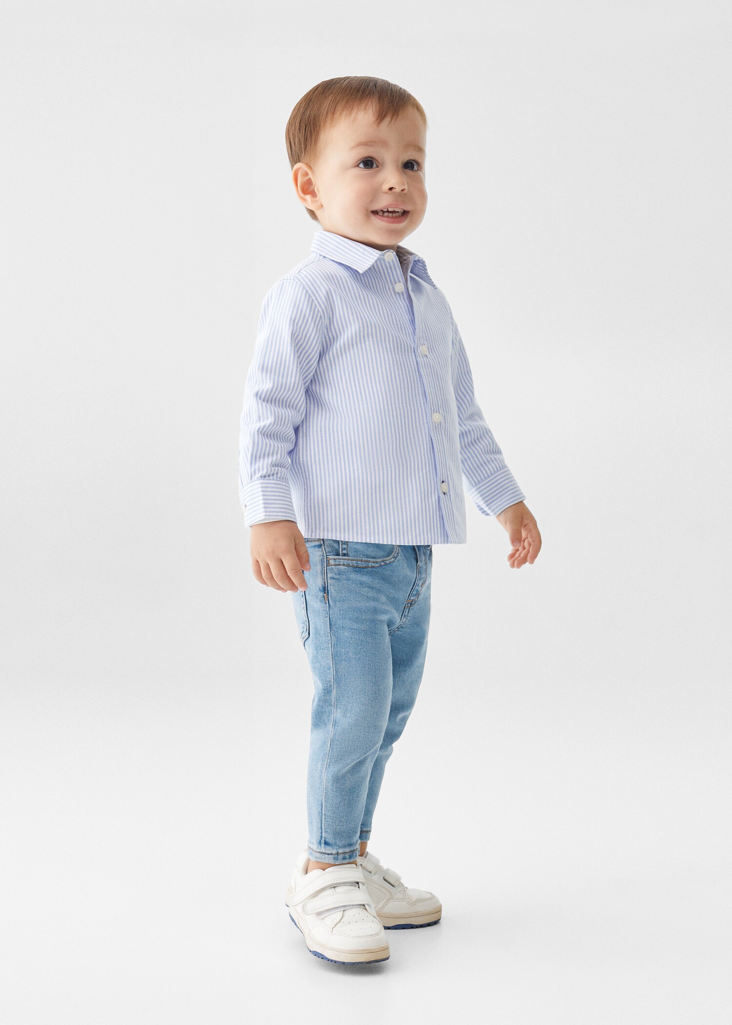 Slavnostní košile regular fit s proužky - Celkový náhled