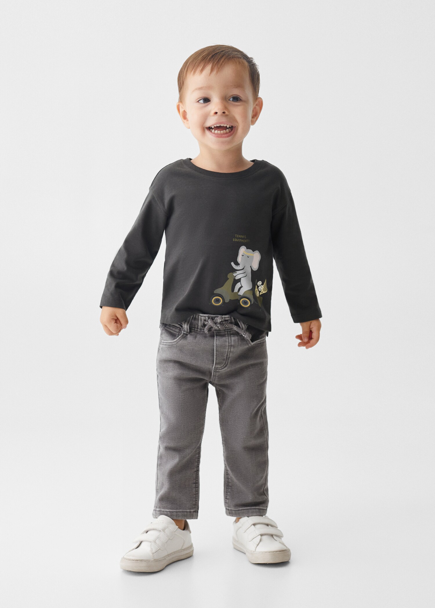 Drawstring waist jeans - General plane