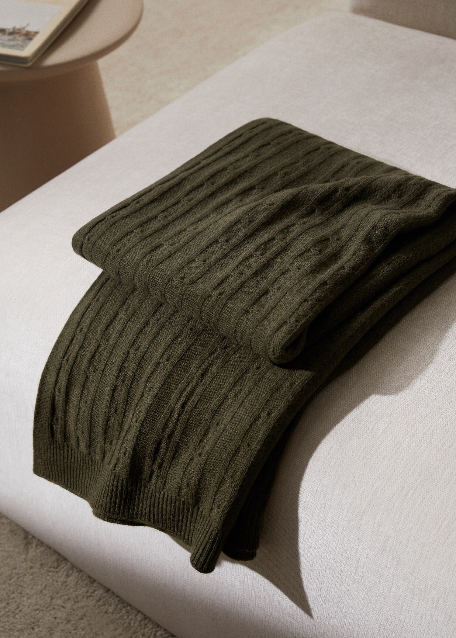 Braided knit wool blanket 130x180cm - Загальний план