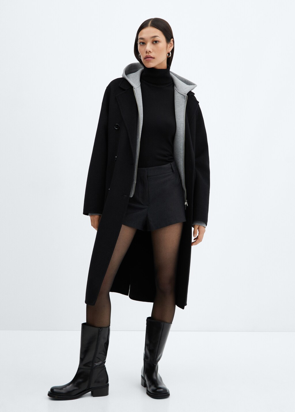Handmade oversized wool coat - Women | MANGO Niger Handmade oversized wool coat - Women | MANGO Niger