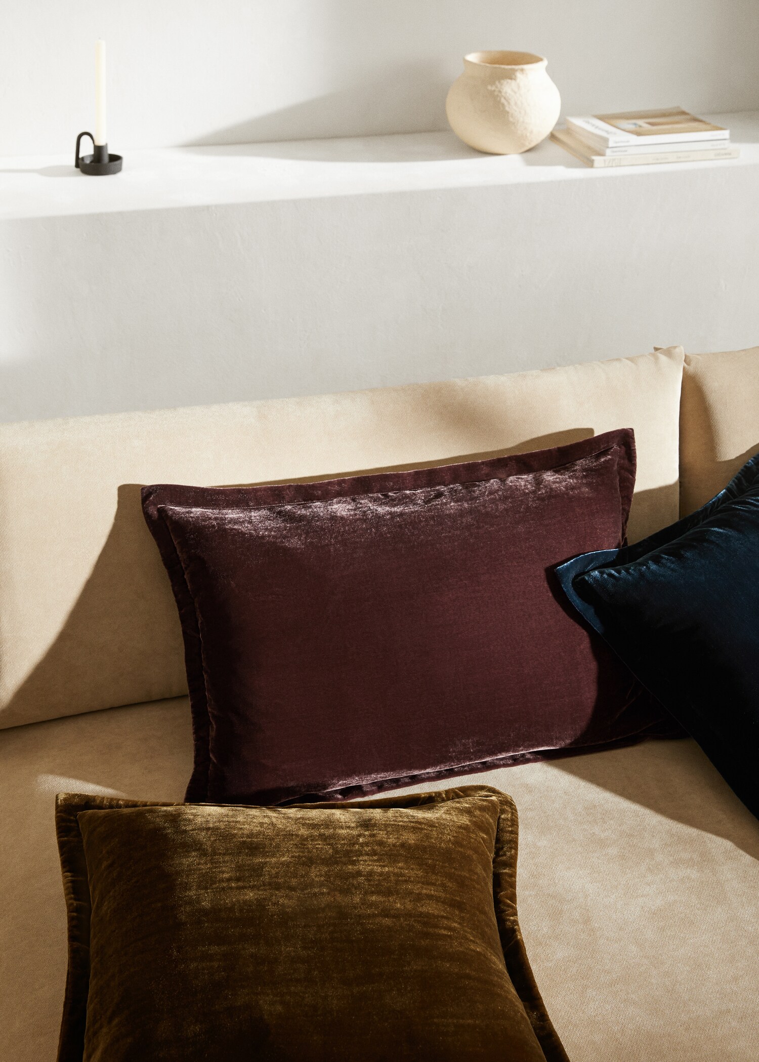 Housse de coussin velours 40x60 cm - Plan général