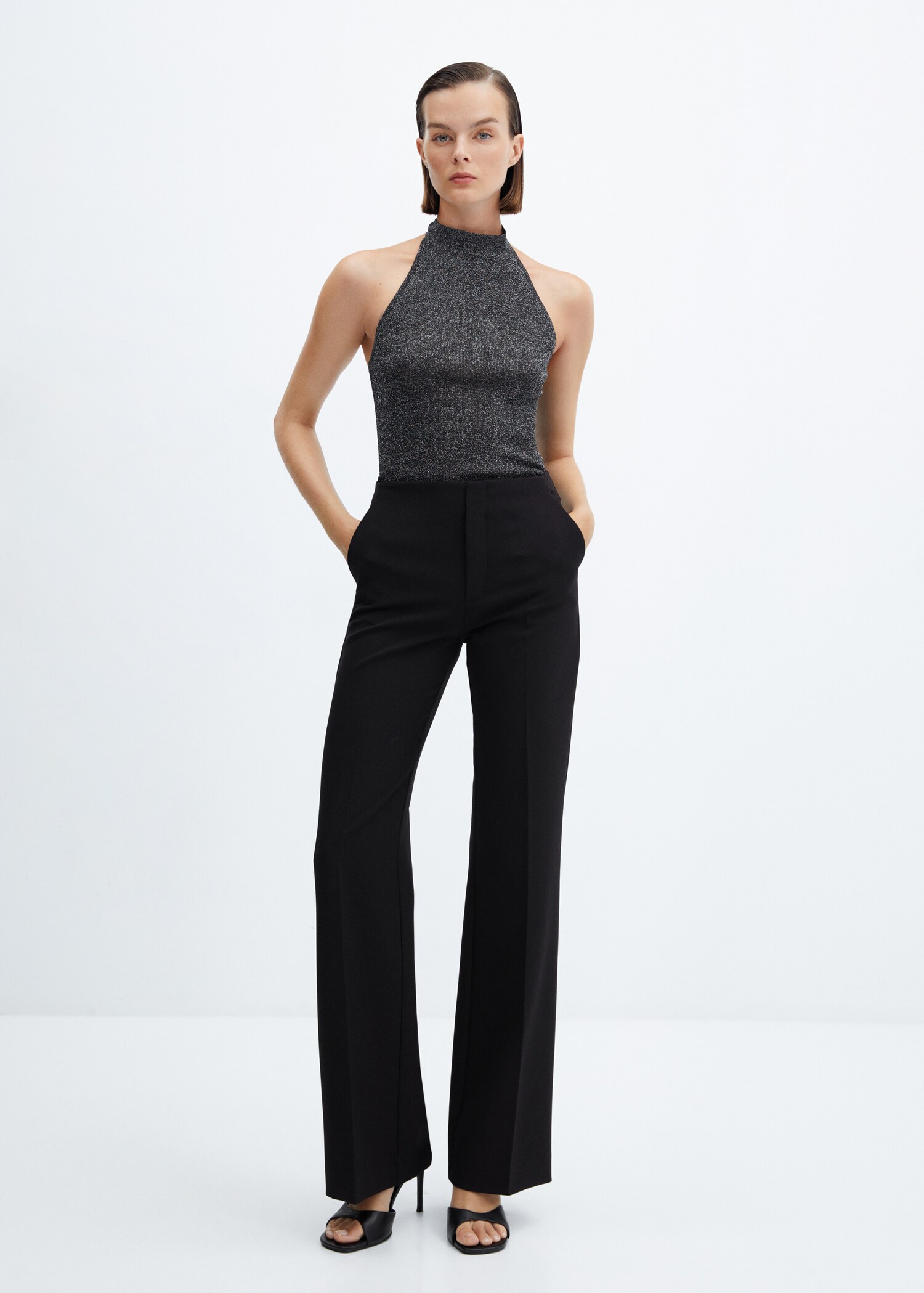 Top emmanchures américaines Lurex - Plan général