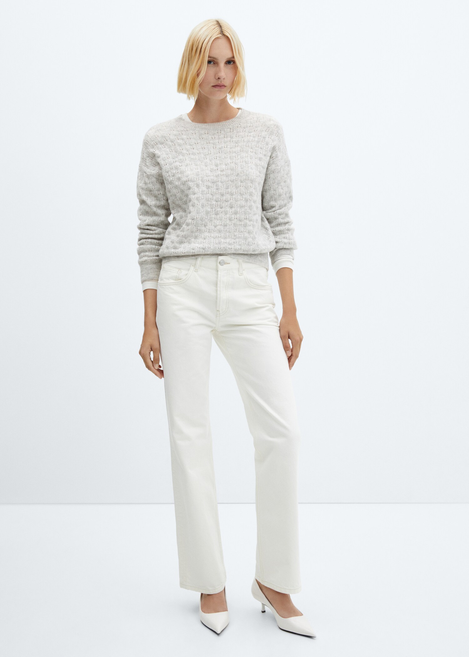 Sweater with lurex details - General plane