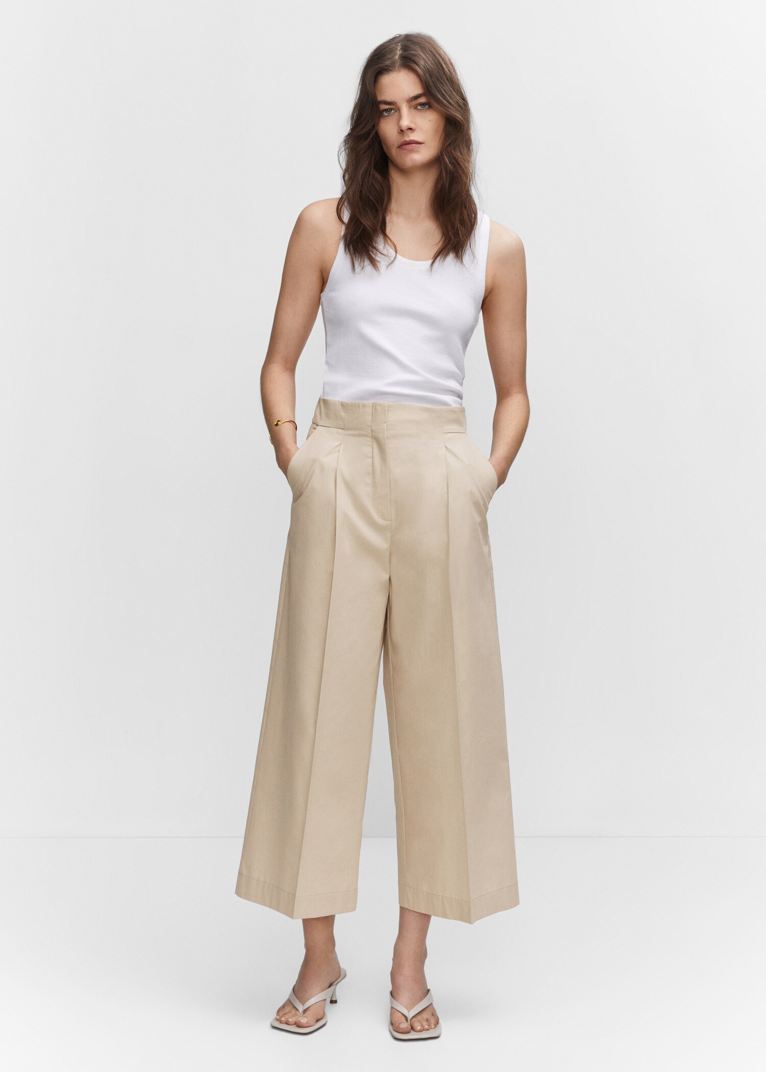 Pantalón culotte algodón - General plane