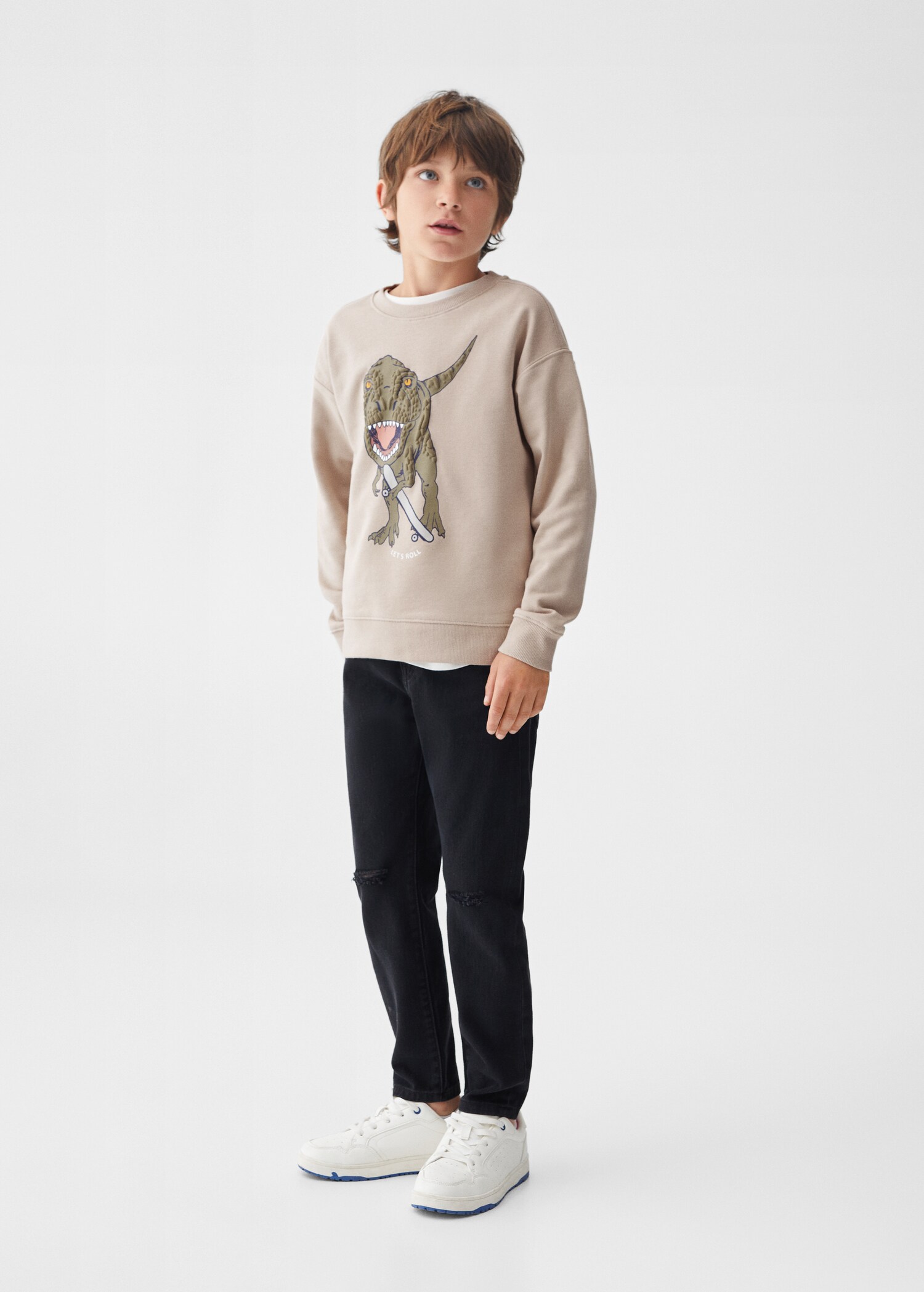 Sudadera algodón dibujo - Plano general