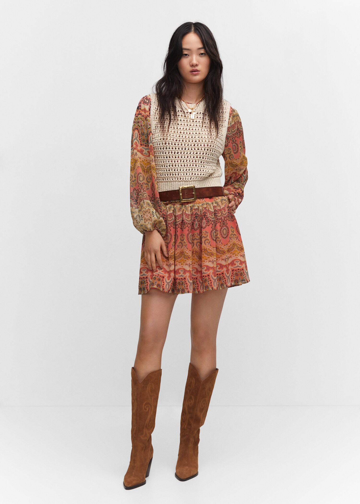 Fringed vest - General plane