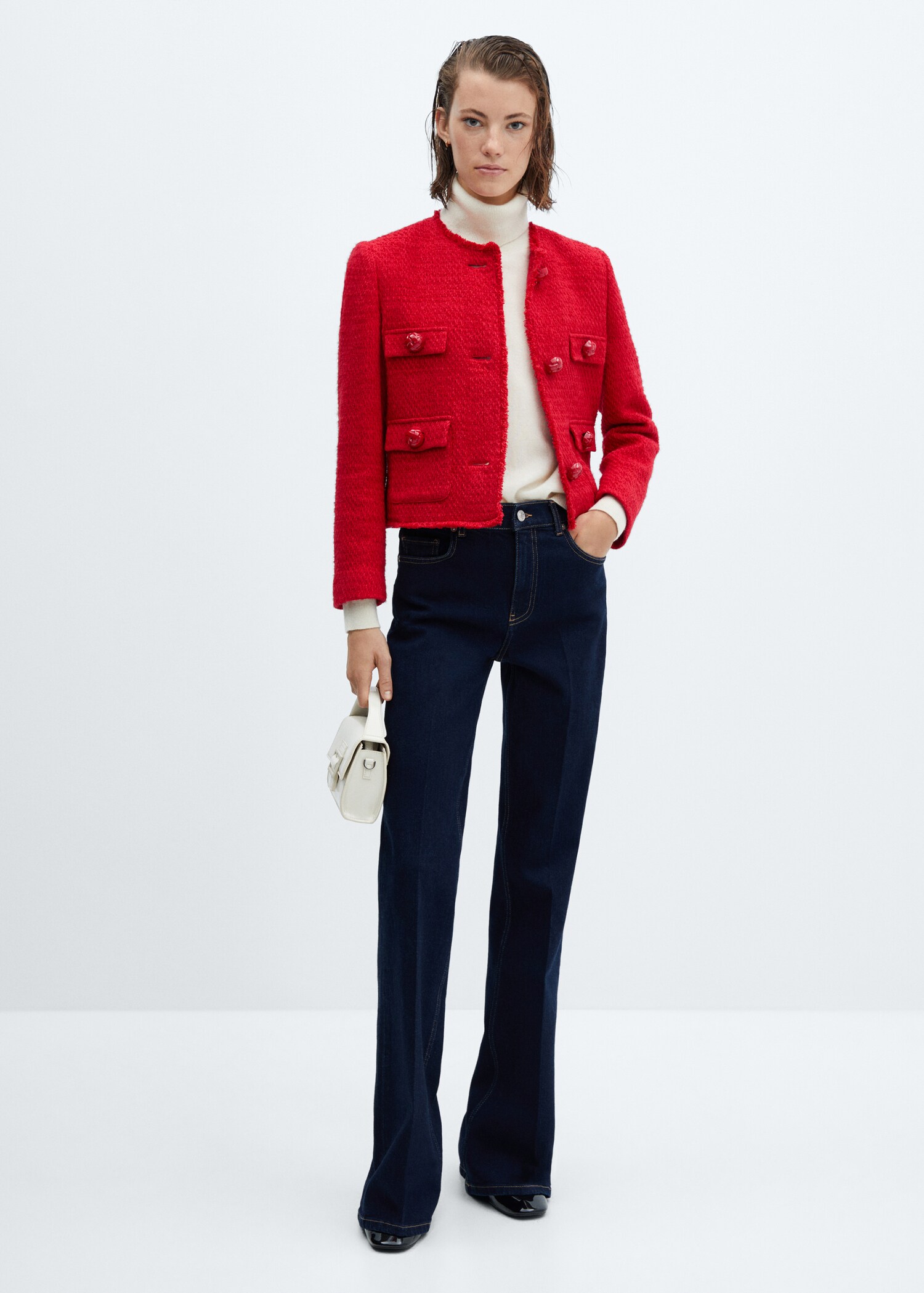 Tweed jacket with pockets - General plane