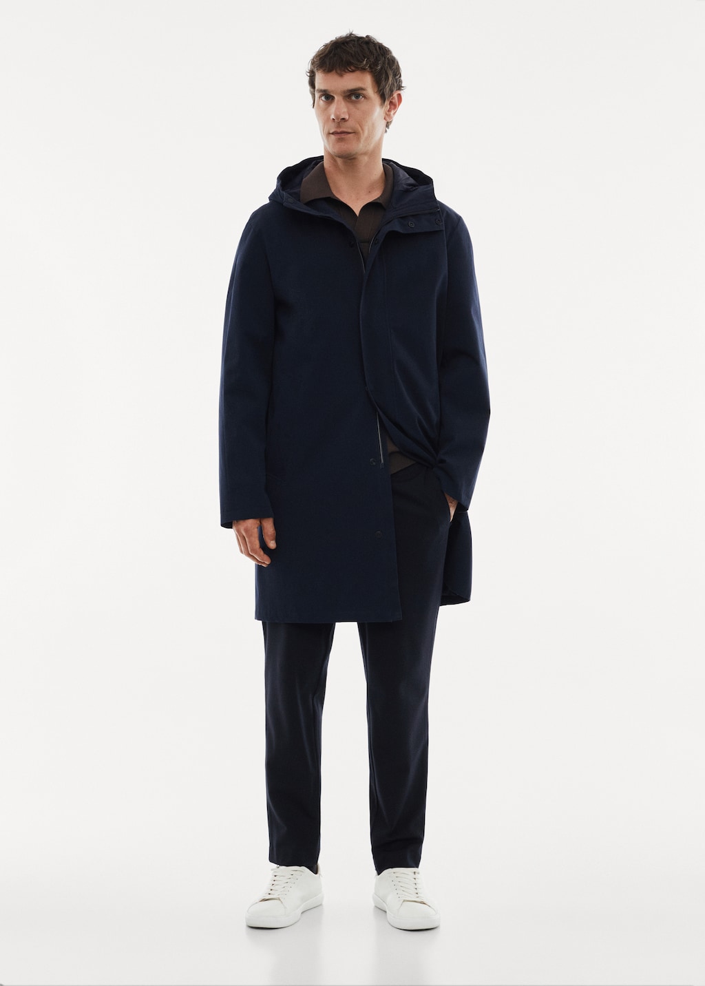 Hooded parka for men discount