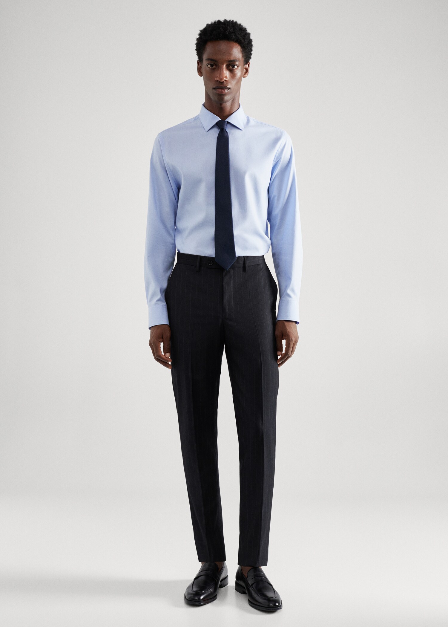 Pantaloni completo slim-fit tessuto comfort stretch - Piano generale