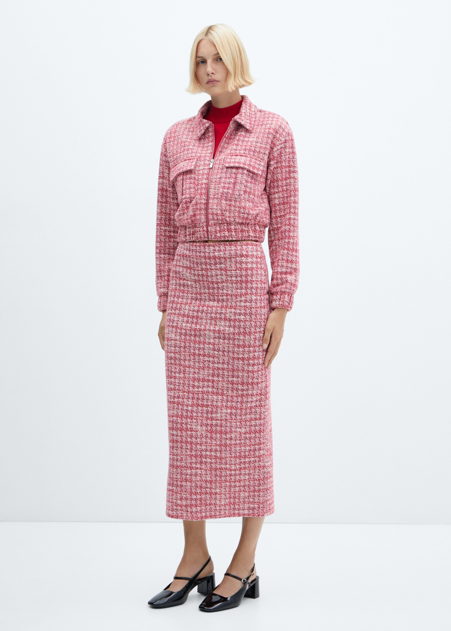 Houndstooth tweed jacket - General plane