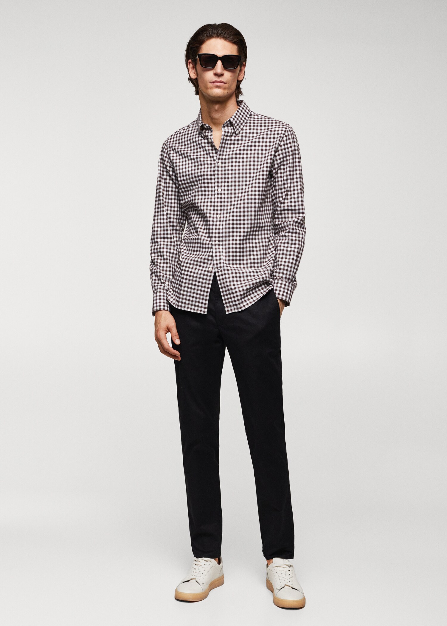 Chemise coton vichy - Plan général