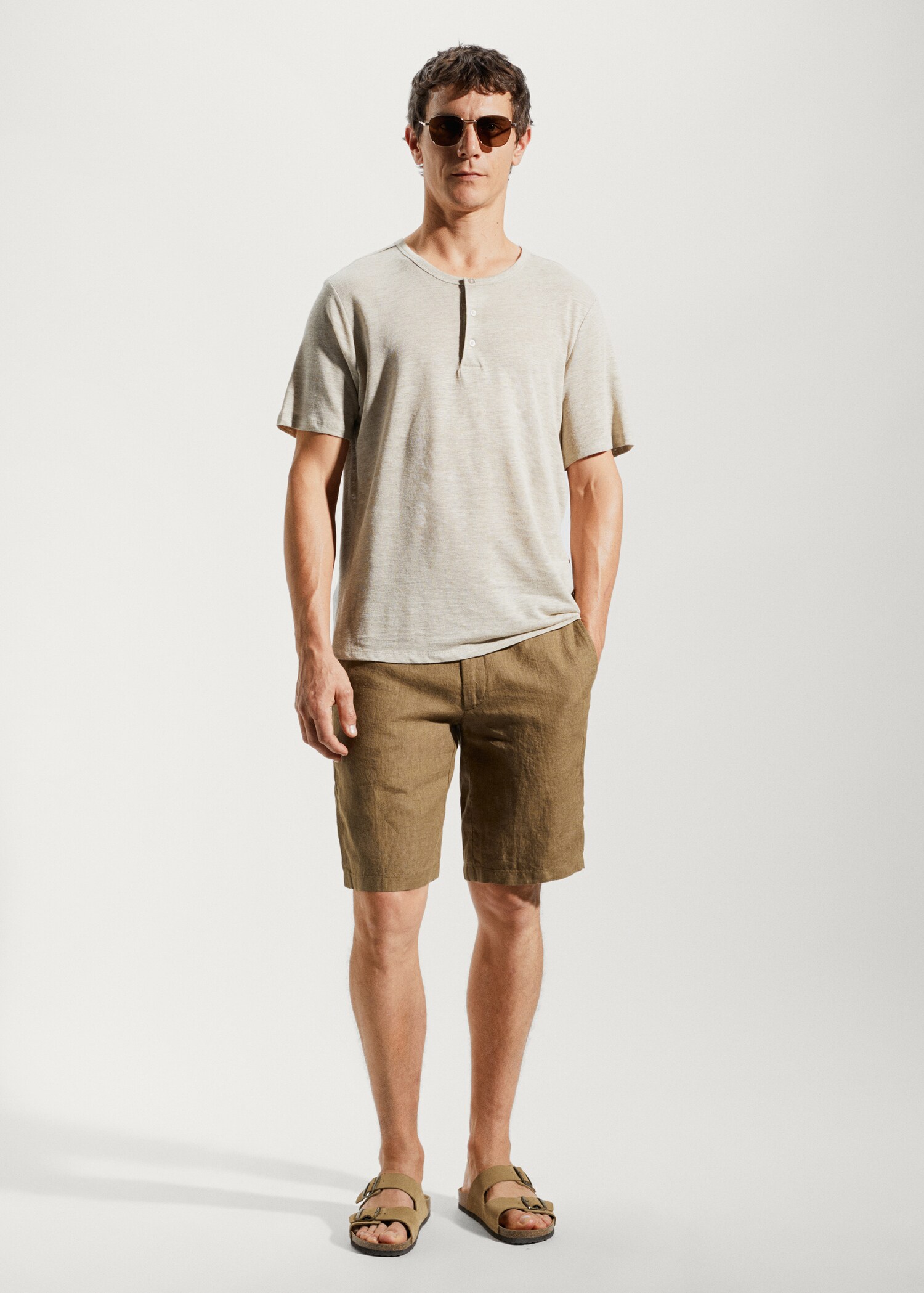 100% linen shorts - General plane