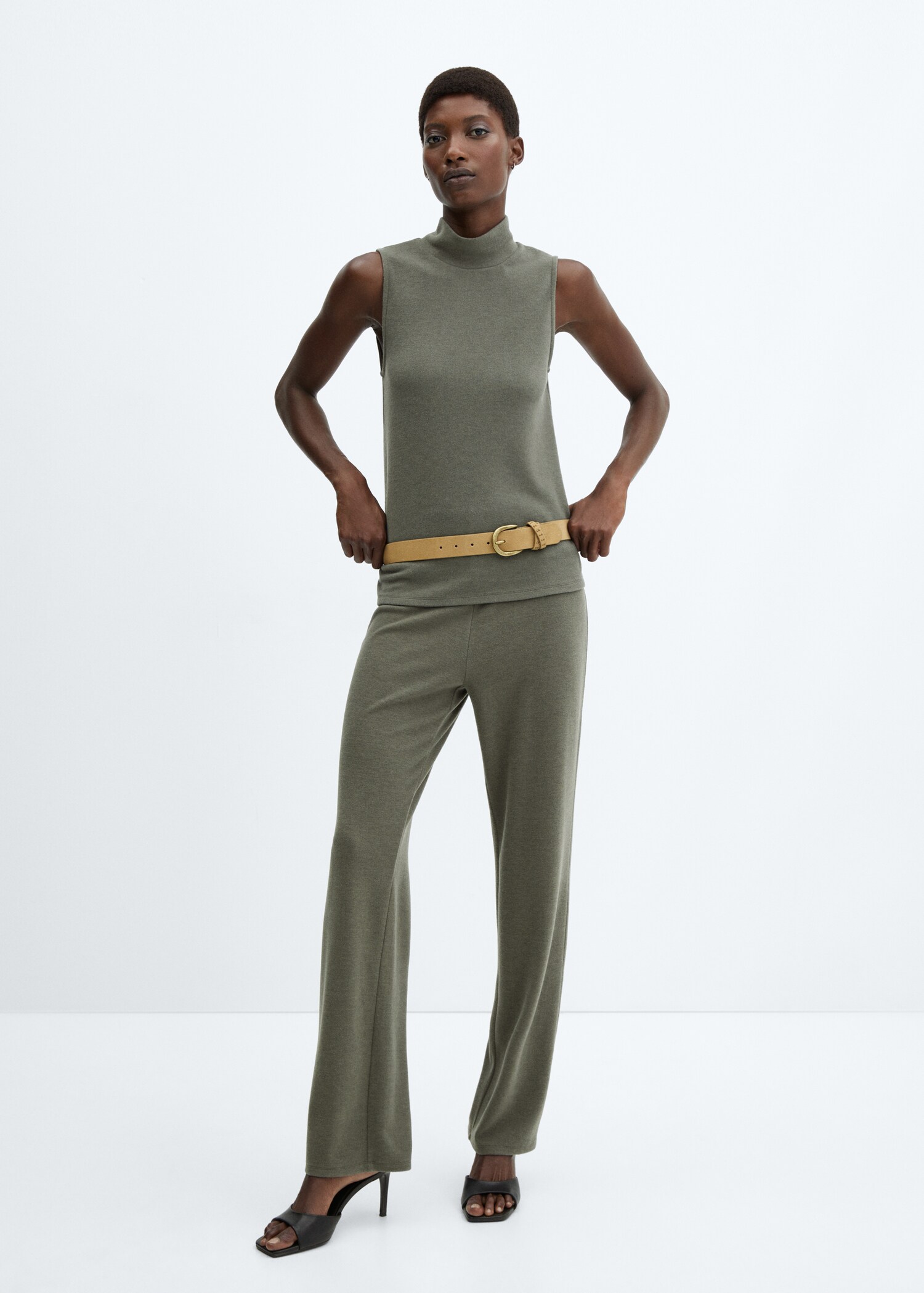Turtleneck knitted top - General plane