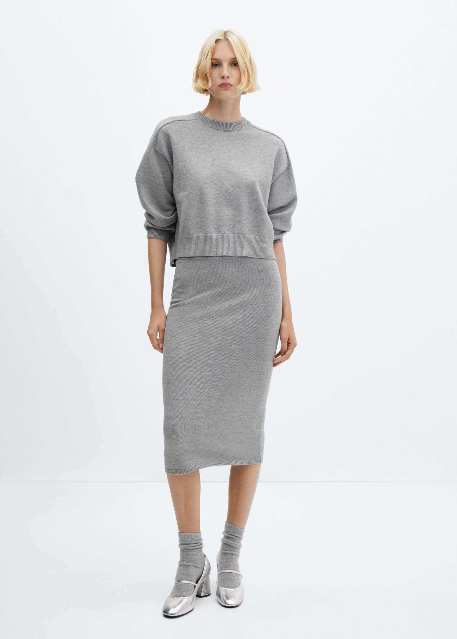 Sweater with decorative seam - Általános sík