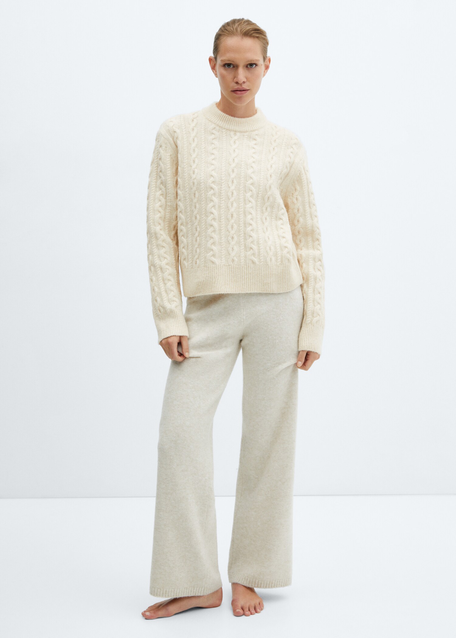 Knitted braided sweater - General plane