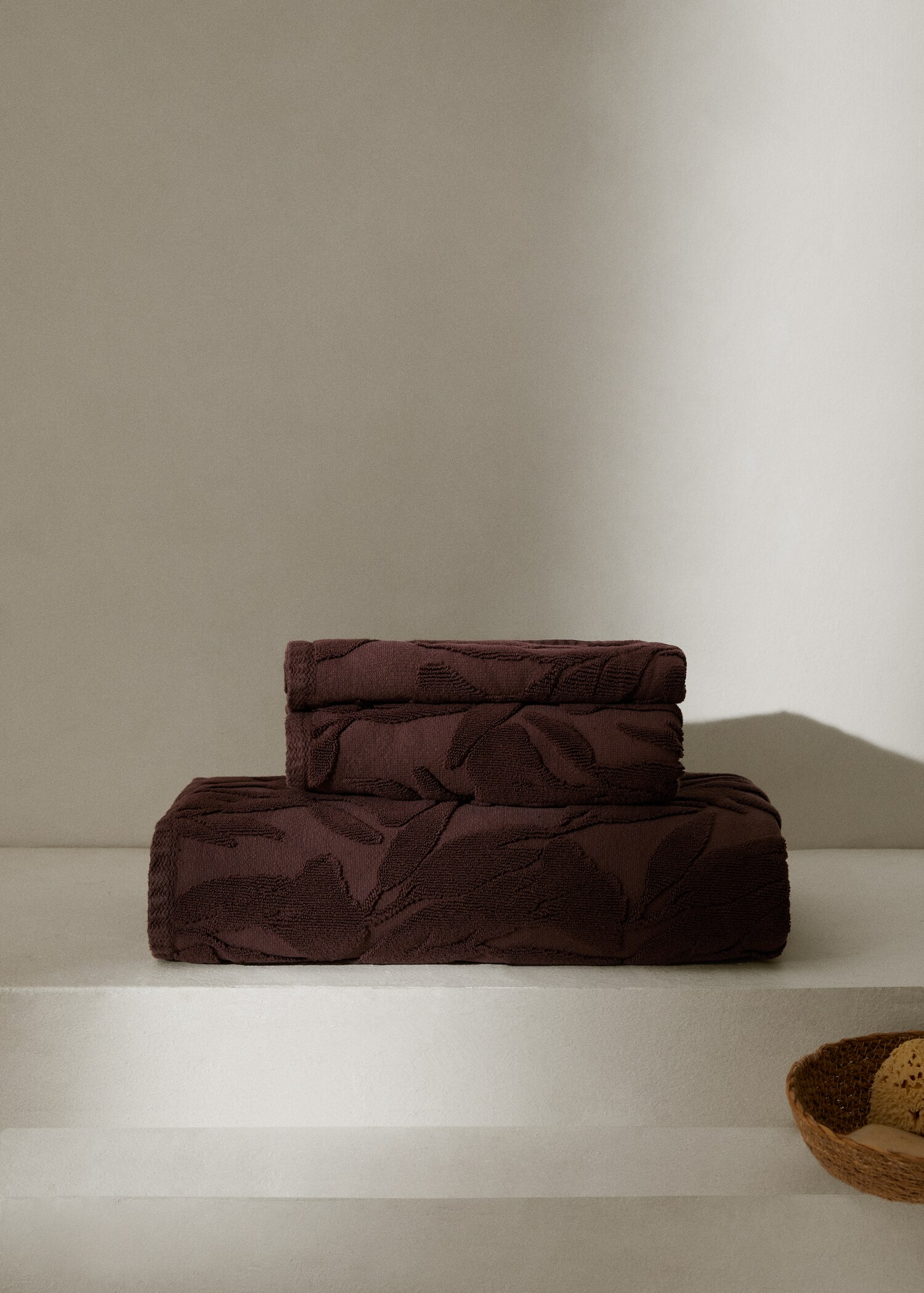 Asciugamano lavabo 100% cotone jacquard 50x90 cm - Piano generale