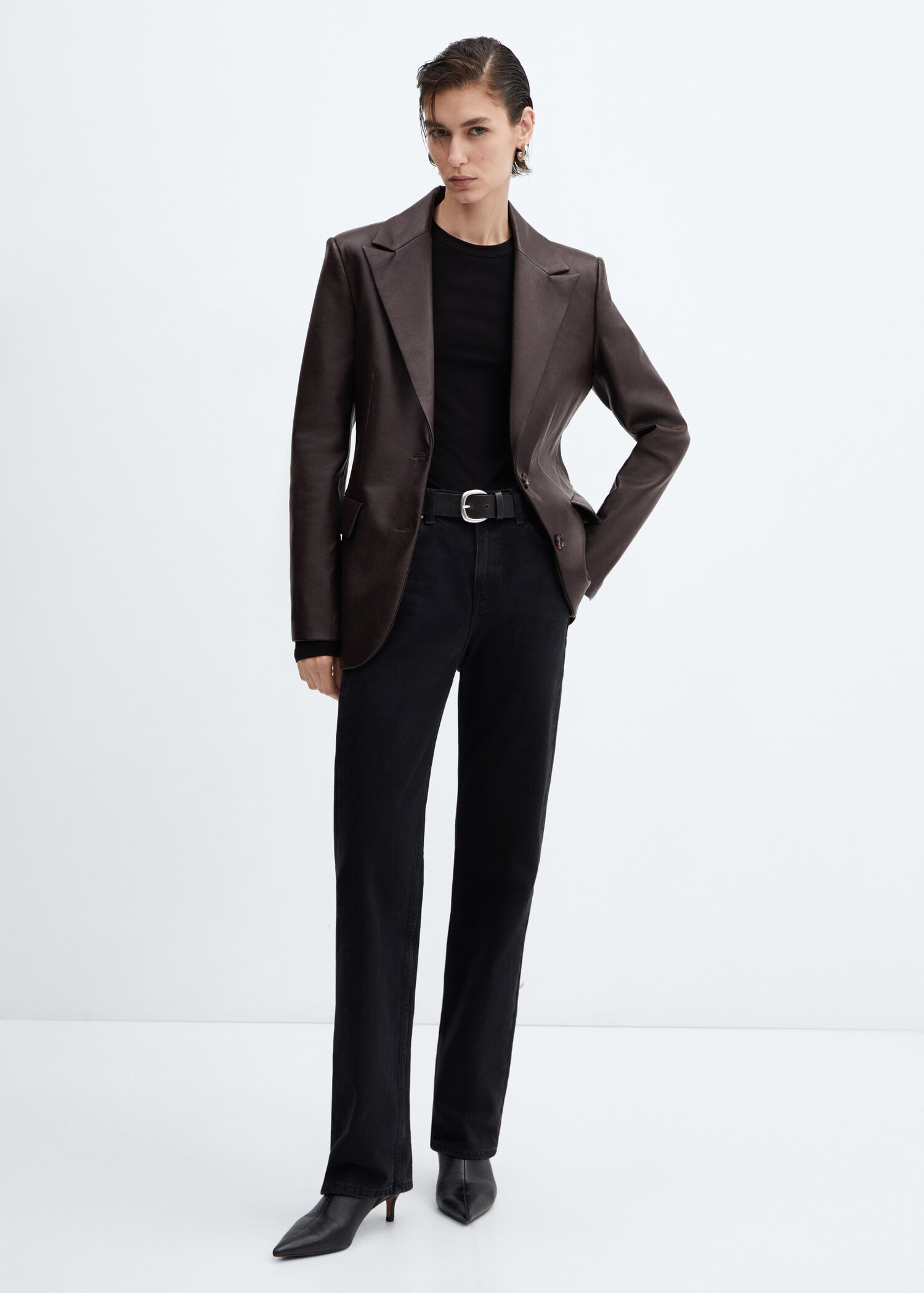 Leather-effect jacket - General plane