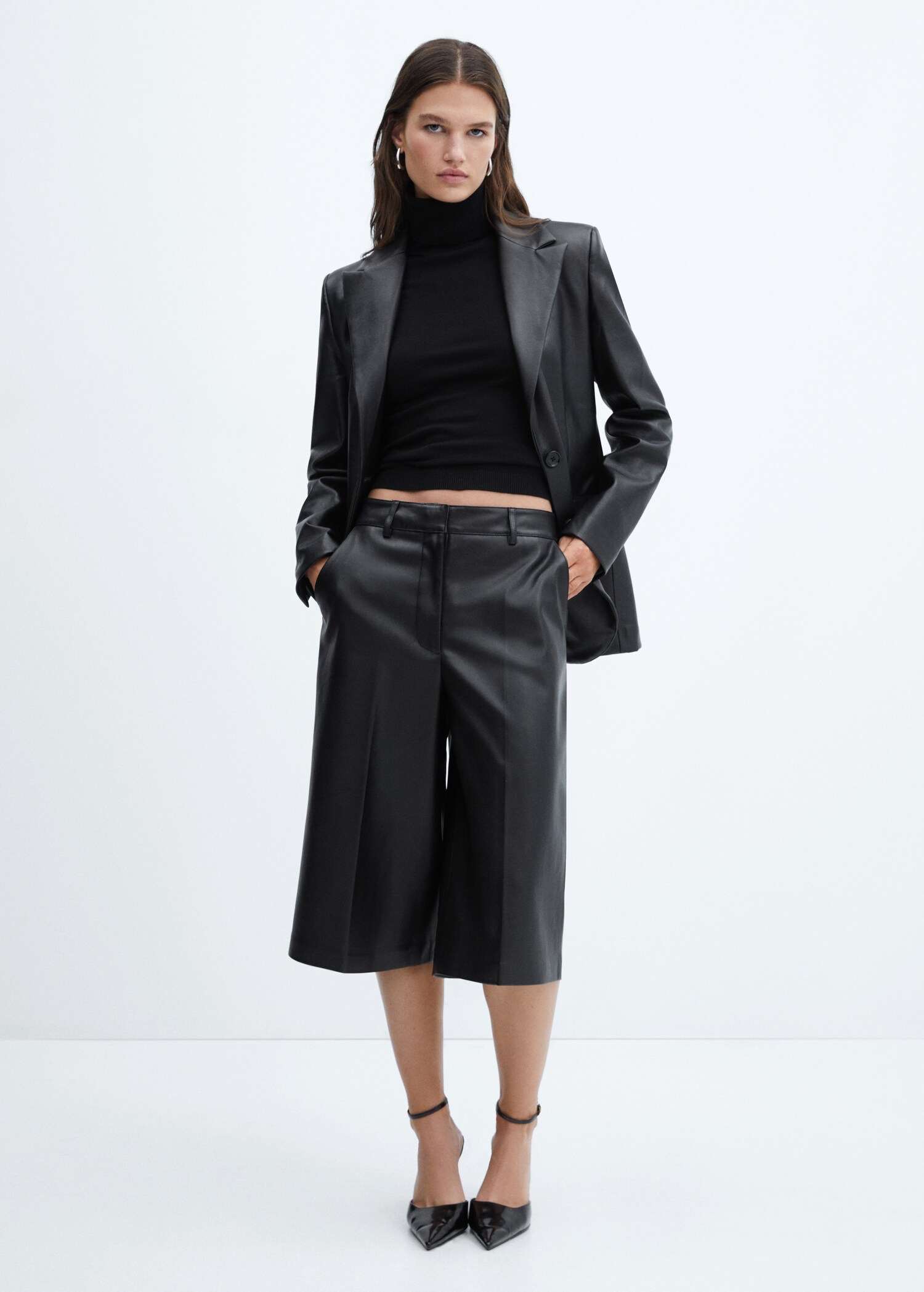 Leather-effect jacket - General plane