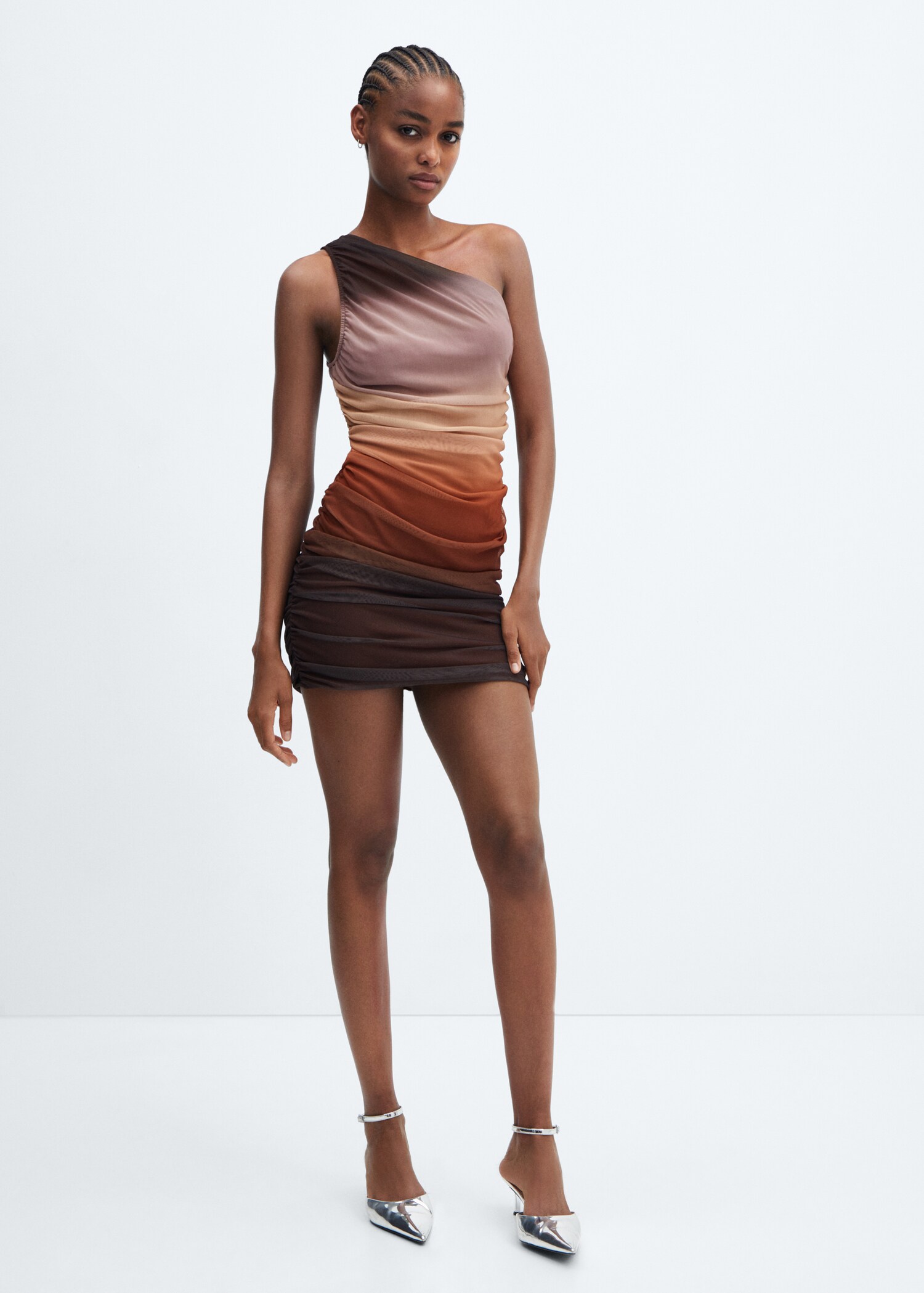 Gradient draped dress - General plane