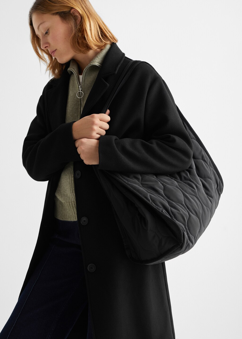 Quilted shopper bag Teen MANGO Niger